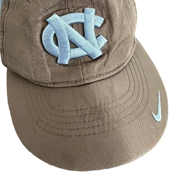 Nike Youth UNC Tarheels Embroidered Baseball Hat Gray Chapel Hill Carolina Blue - Picture 5 of 5